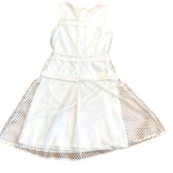 Cato size 2 knit dress fish net white dress - Picture 2 of 16